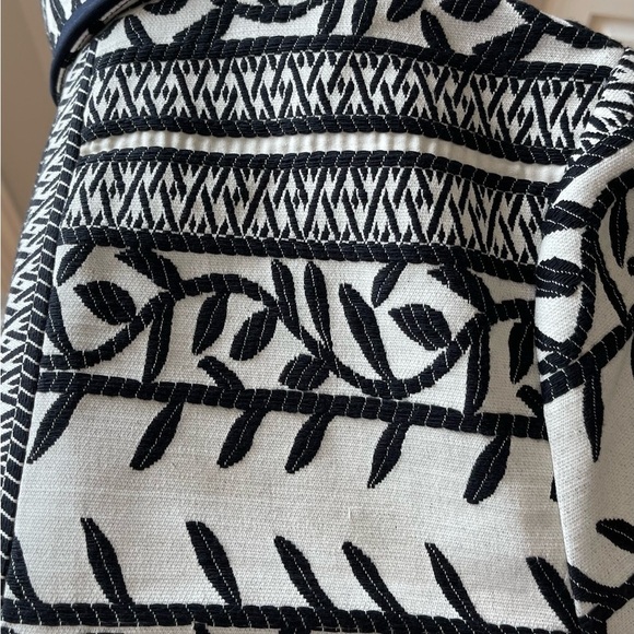 Tory Burch Tweed embroidered jacket with back details black and white size 4 - Picture 12 of 14